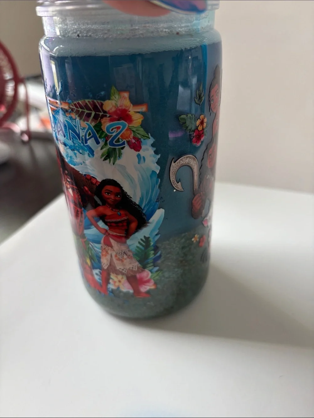 Moana 16 oz Beach Shimmer Acrylic Tumbler Custom Cup